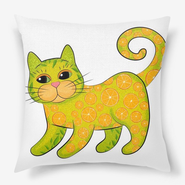 Подушка «Апельсиновый кот»