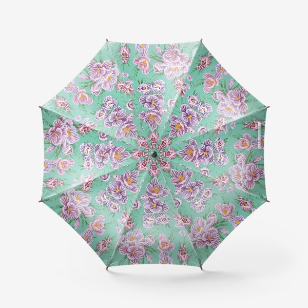 Зонт «Крокусы на тиффани»