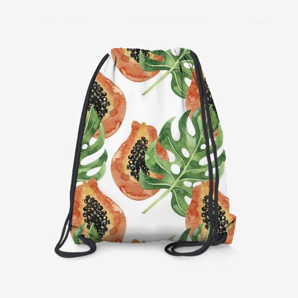 Рюкзак «Сладкая папайя. Тропические листья»