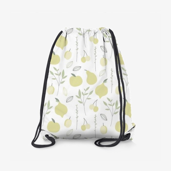 Рюкзак «Нежный паттерн с желтыми фруктами»
