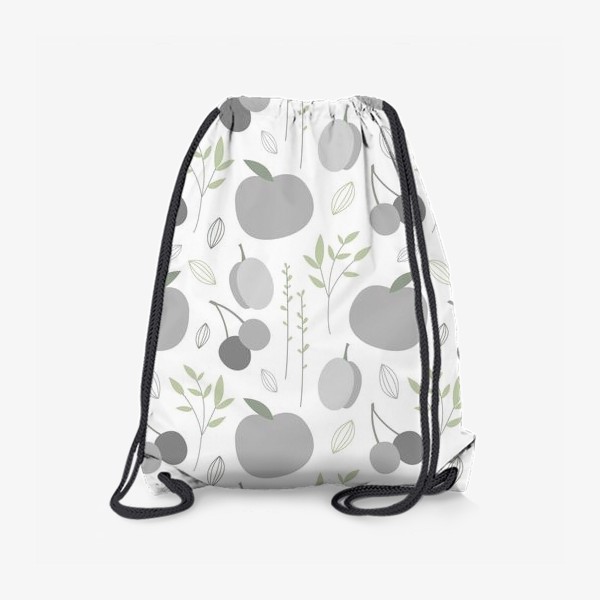 Рюкзак «Нежный паттерн с фиолетовыми фруктами»