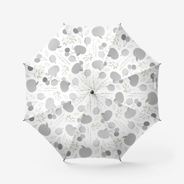 Зонт «Нежный паттерн с фиолетовыми фруктами»