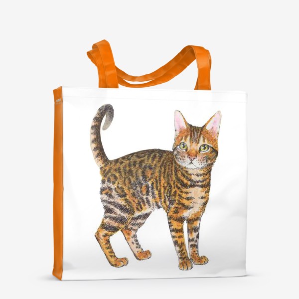 Сумка-шоппер «Породистый котик тойгер»