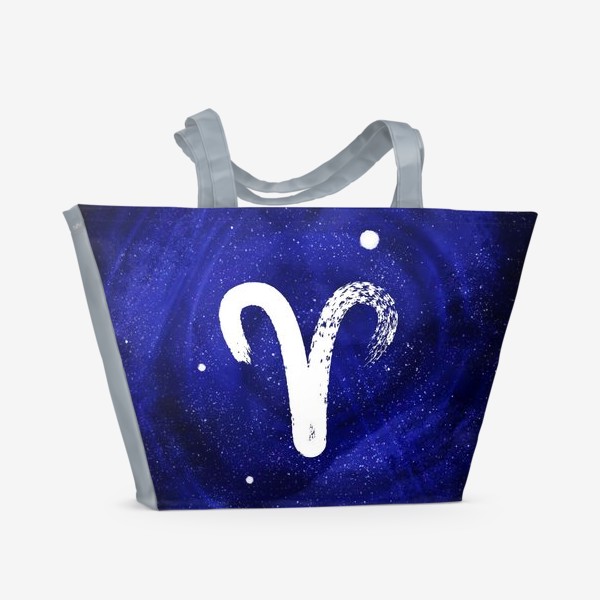 Пляжная сумка «Овен космос»