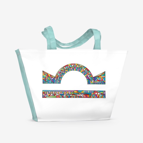 Пляжная сумка «Знак зодиака ВЕСЫ»