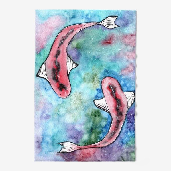 Полотенце «Рыбы и море»