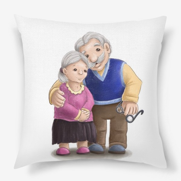 Подушка «Бабушка с дедушкой»