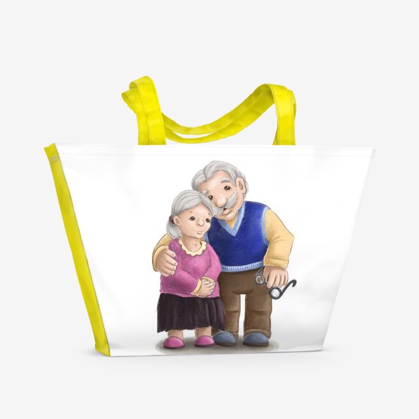 Пляжная сумка «Бабушка с дедушкой»