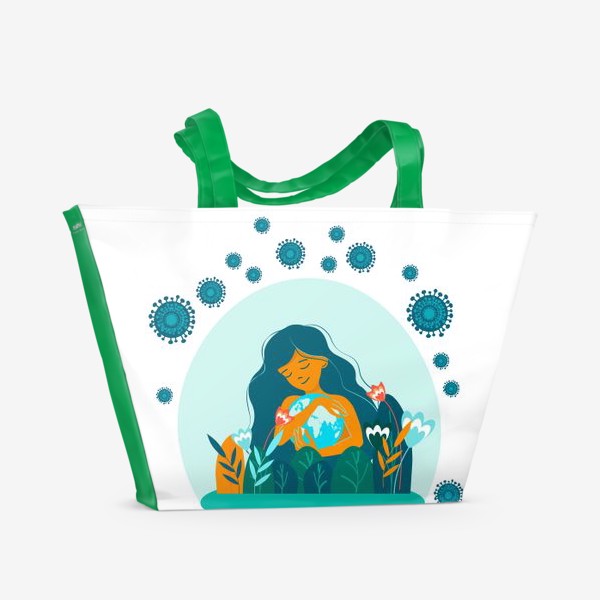 Пляжная сумка «любимая планета»