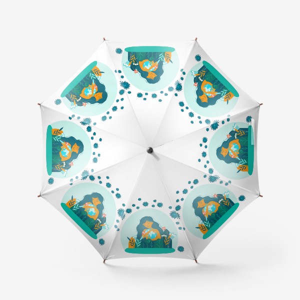 Зонт «любимая планета»