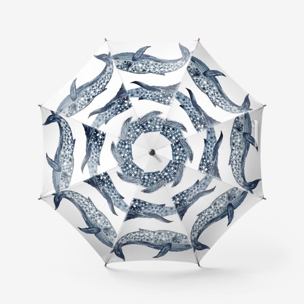 Зонт «Индиго киты»