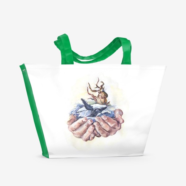 Пляжная сумка «Потребляй ответственно»