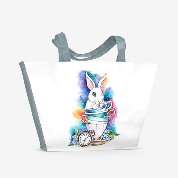 Пляжная сумка «Белый кролик Алисы»