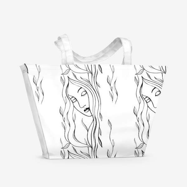 Пляжная сумка «плакучая ива»