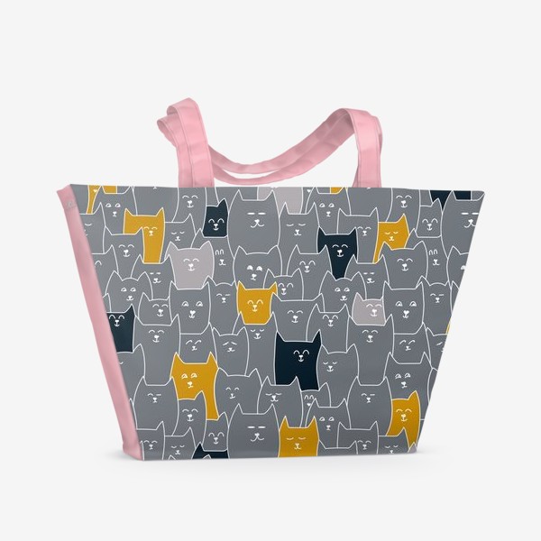 Пляжная сумка «котики»