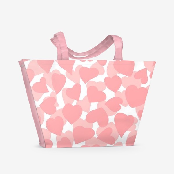 Пляжная сумка «Милые сердечки»