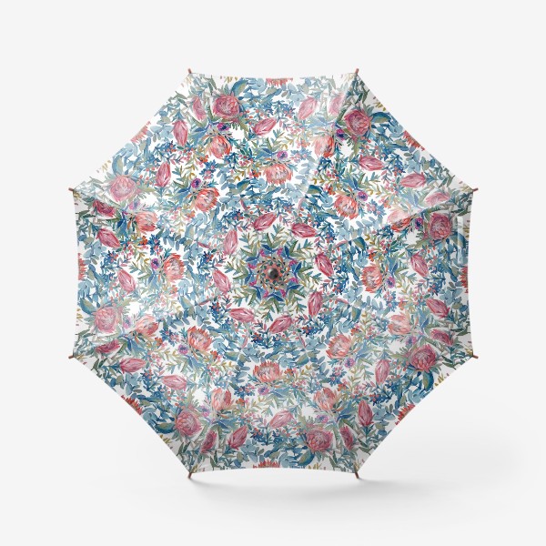 Зонт «Акварельная ботаника»