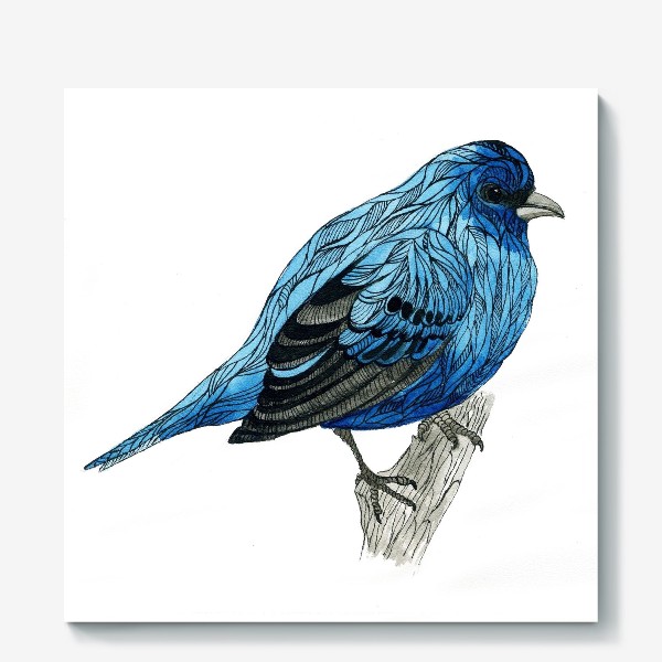 Холст «Синяя птица»