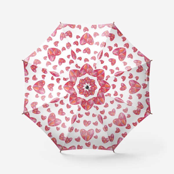 Зонт «Сердечный калейдоскоп»