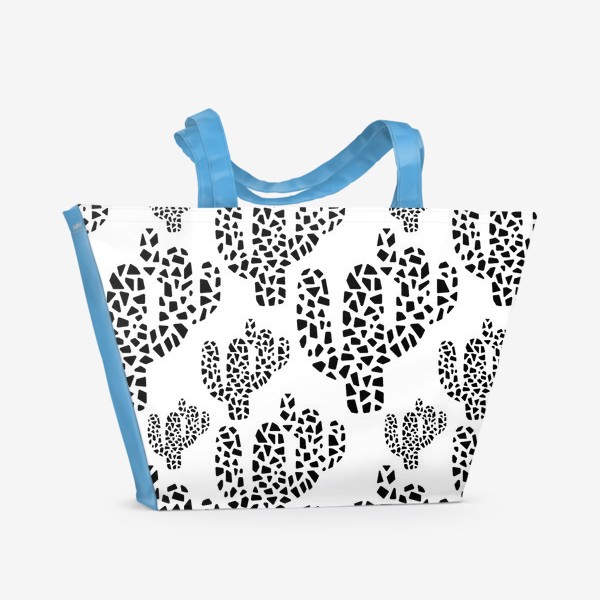 Пляжная сумка «Кактусы. Мозаика»