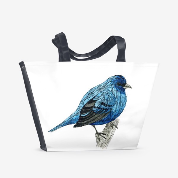 Пляжная сумка «Синяя птица»