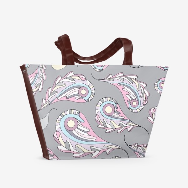 Пляжная сумка «Листья стилизация»