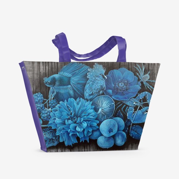 Пляжная сумка «Природа в Синем.»