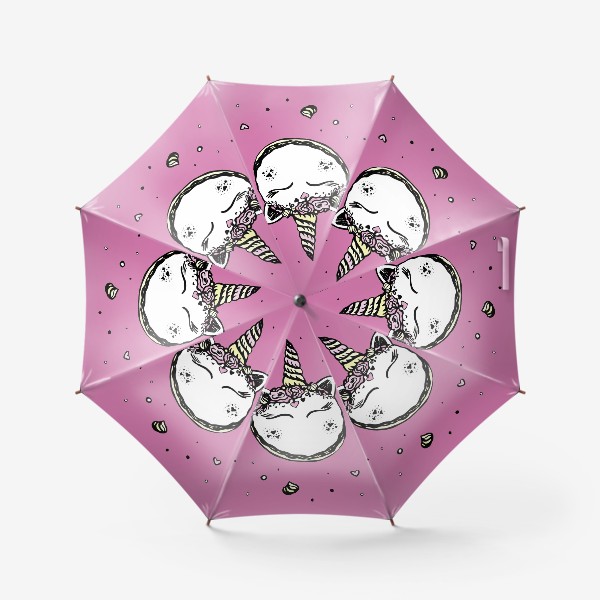 Зонт «Волшебный маккарун единорог»