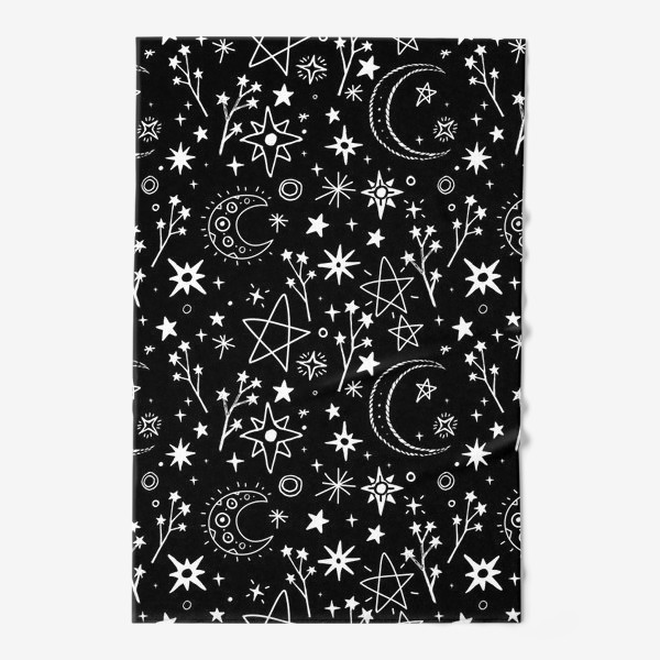 Полотенце «Звездное небо в стиле дудл»