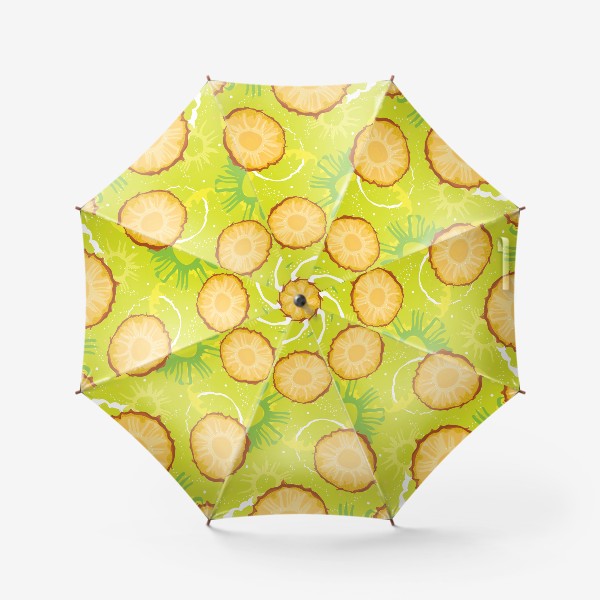 Зонт «Абстрактный сочный паттерн из кусочков ананаса»