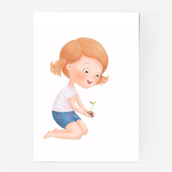 Постер «Девочка и росток»