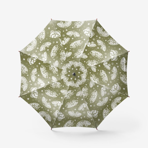 Зонт «Белые мотыльки»