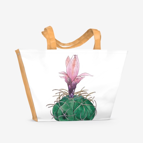 Пляжная сумка «Цветущий кактус»