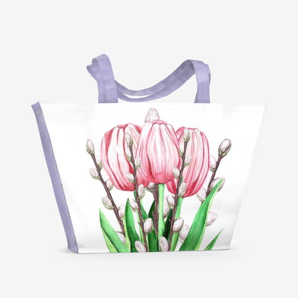 Пляжная сумка «весенний букетик»