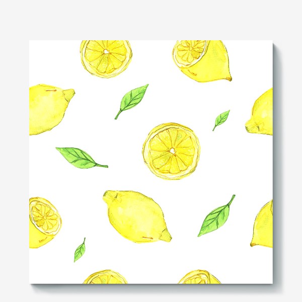 Холст «Яркие желтые лимоны»