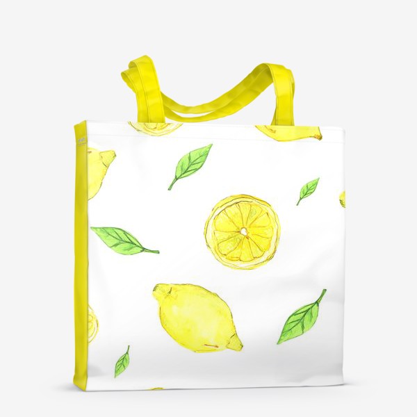 Сумка-шоппер &laquo;Яркие желтые лимоны&raquo;