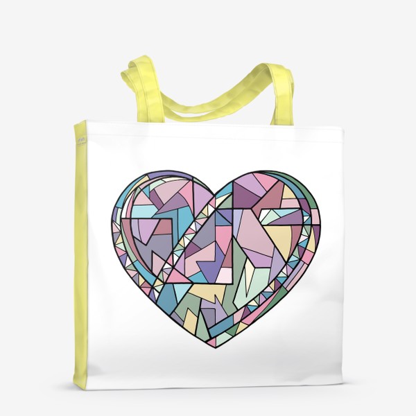 Сумка-шоппер «Сердце геометрия»