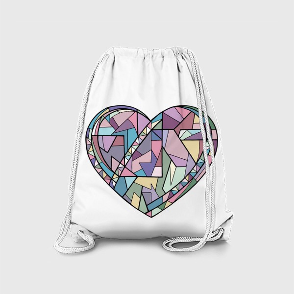 Рюкзак «Сердце геометрия»