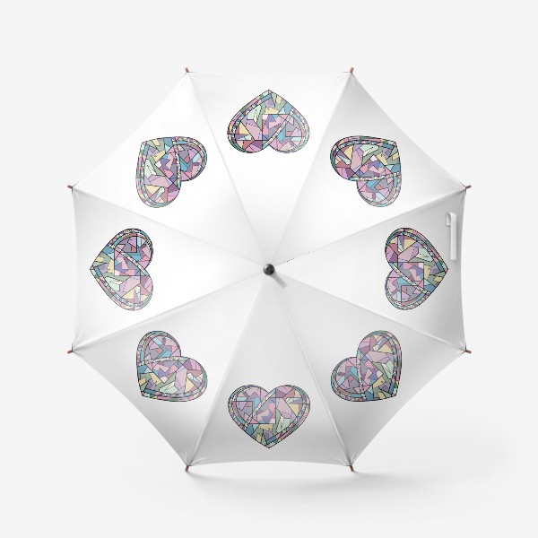 Зонт &laquo;Сердце геометрия&raquo;