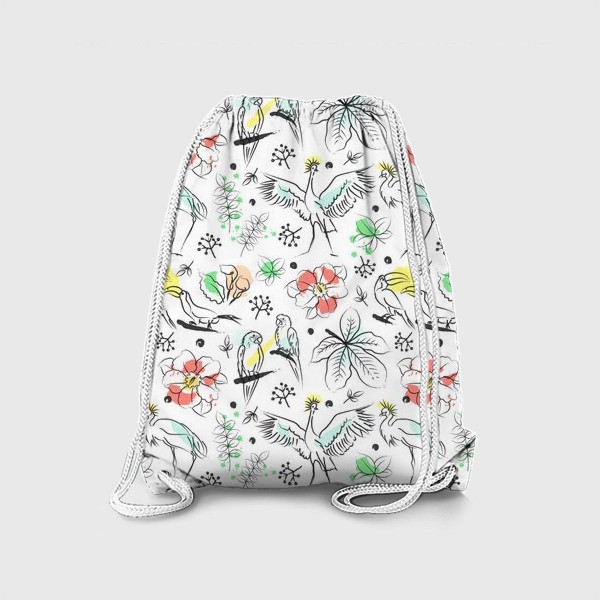 Рюкзак «Африка. Птицы и цветы.»