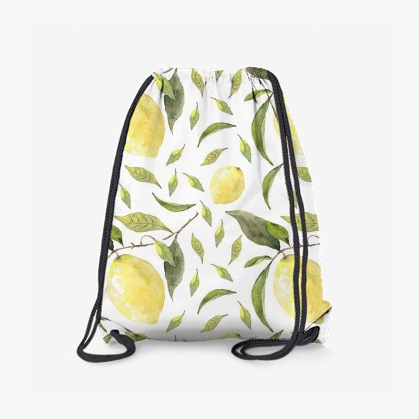 Рюкзак «Паттерн из акварельных лимонов»