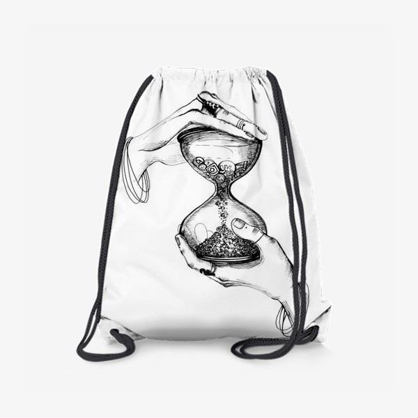 Рюкзак «Песочные часы - ода потерянному времени в социальных сетях»