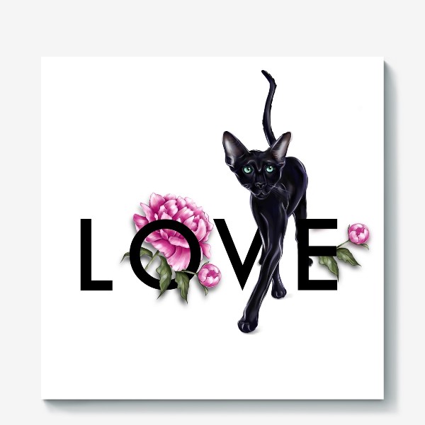 Холст «Love cat»