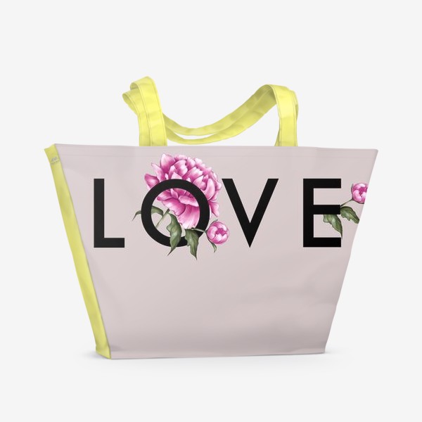 Пляжная сумка «Love pastel»