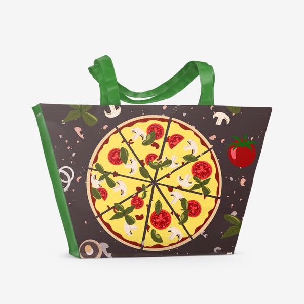 Пляжная сумка «Итальянская Пицца»