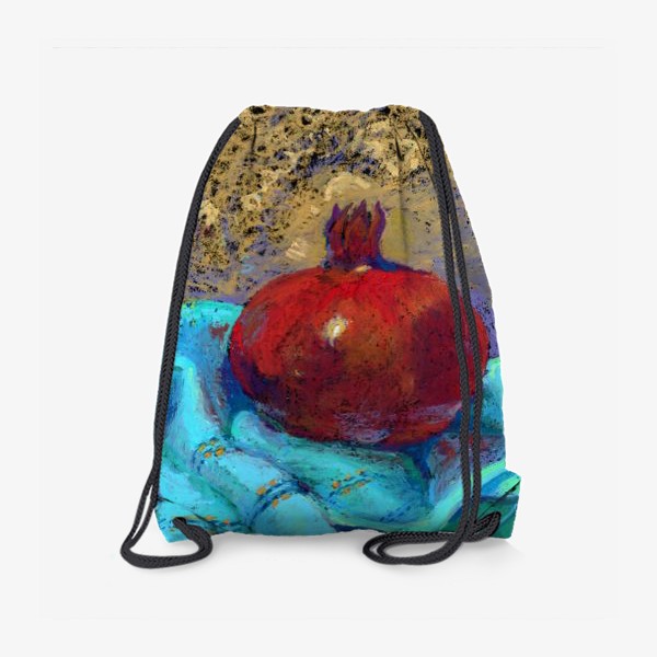 Рюкзак «Сочный гранат в живописной технике масляной пастели»