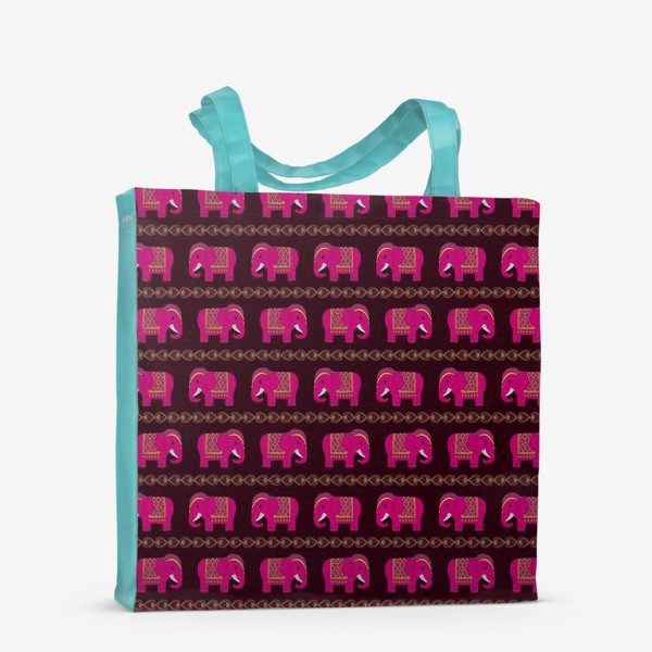 Сумка-шоппер &laquo;Розовые слоны&raquo;