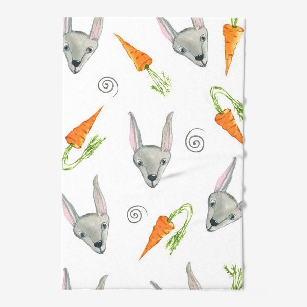 Полотенце «Заяц и морковь»