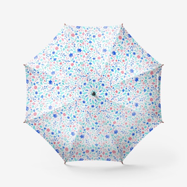 Зонт «Акварельные цветы паттерн»