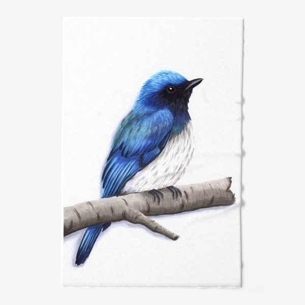 Полотенце «Птица Синяя Мухоловка»